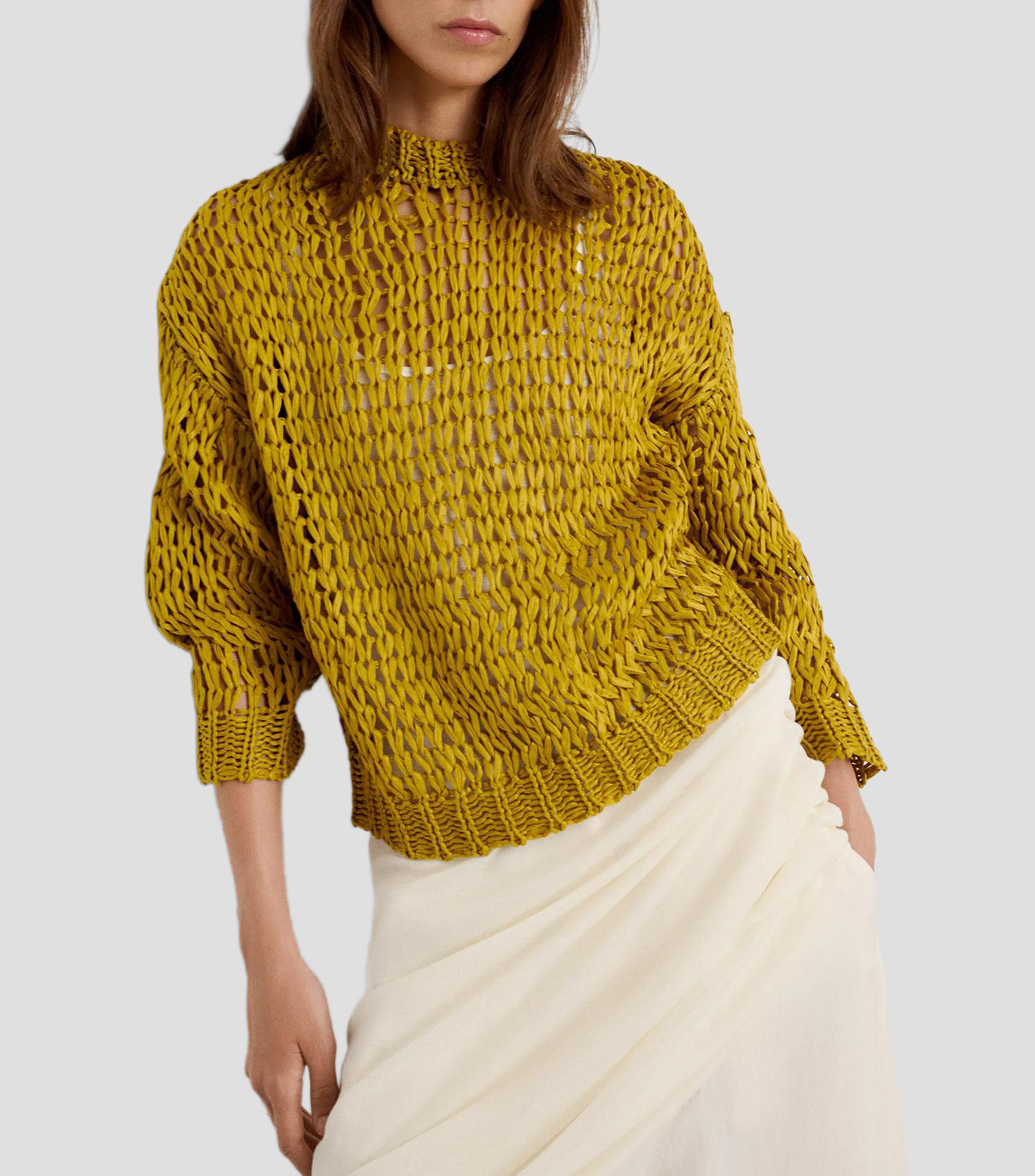 Suéter cuello redondo Mujer